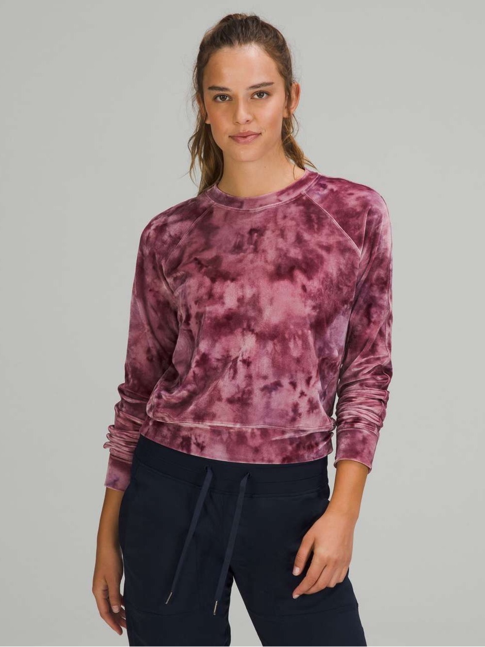 Lululemon Velour Warm Down Crew-
Interstellar Cassis Multi